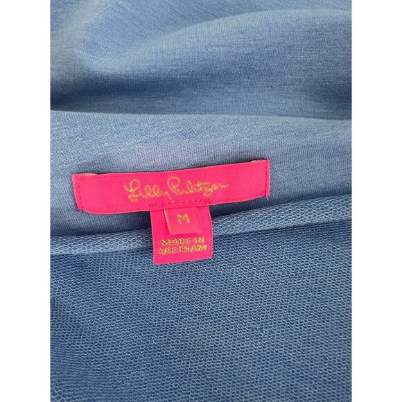 Lilly Pulitzer Sheera Off-Shoulder Top in Blue - Picture 7 of 9